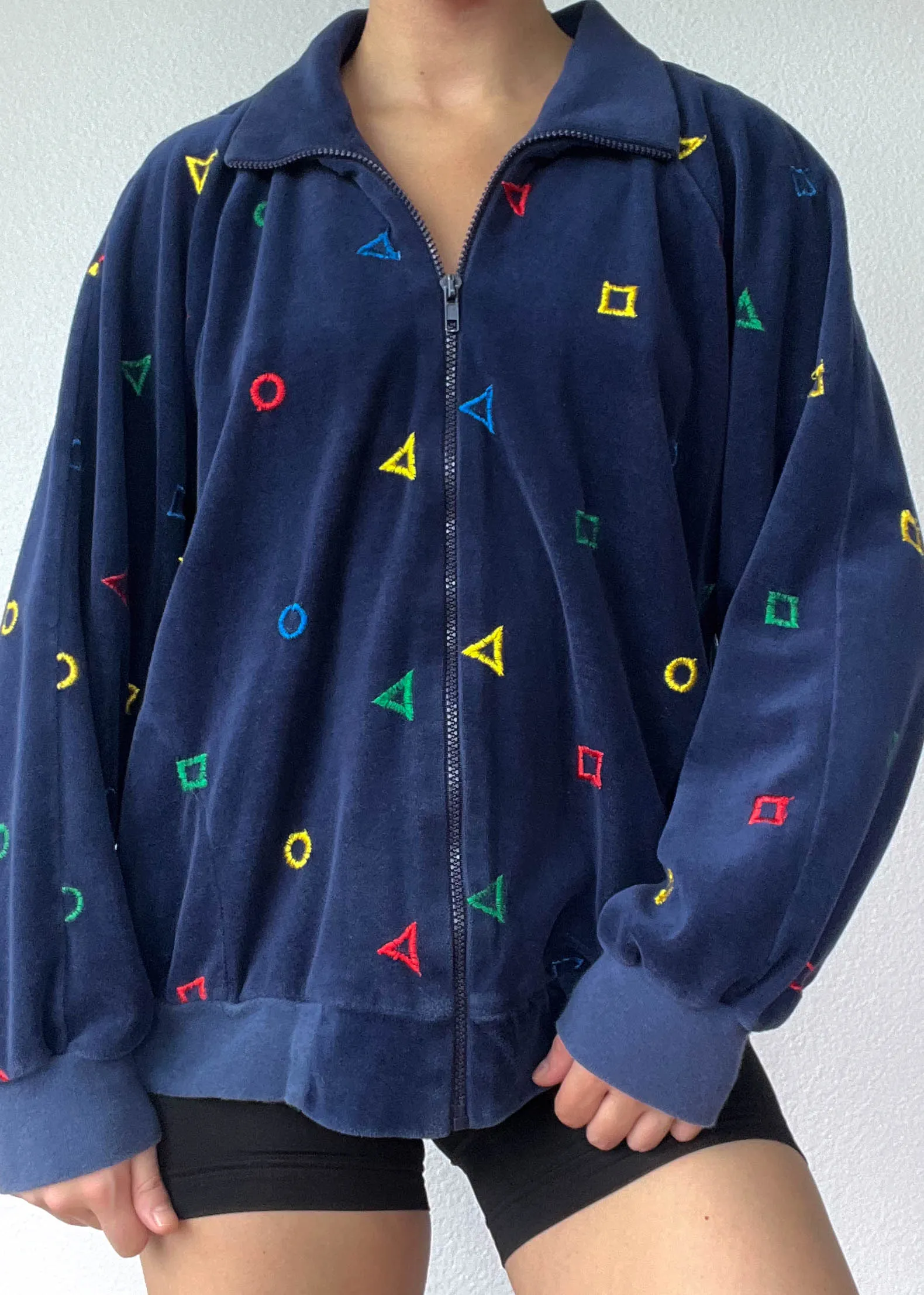 80's Rainbow Shapes Jacket (M-L)