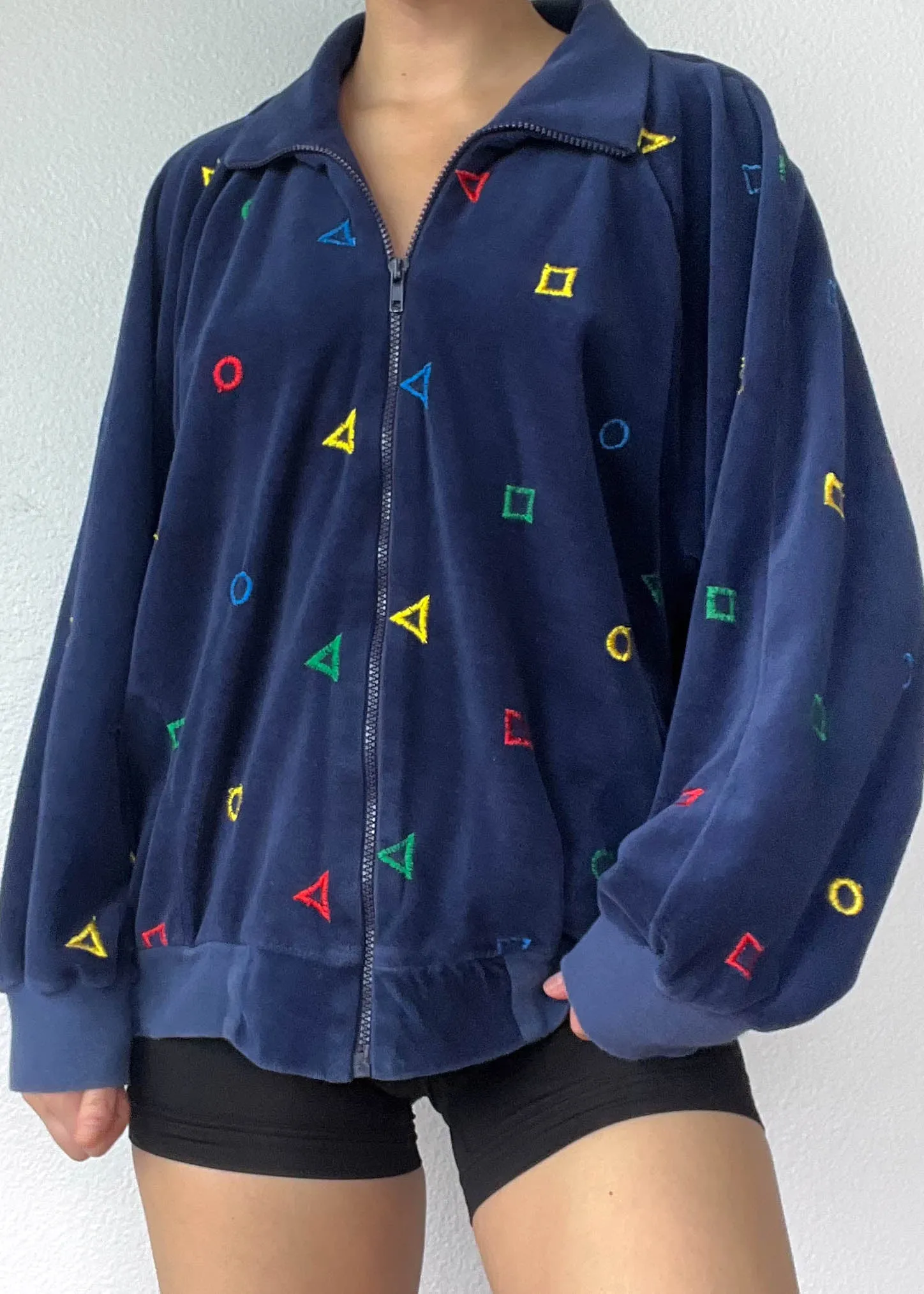 80's Rainbow Shapes Jacket (M-L)