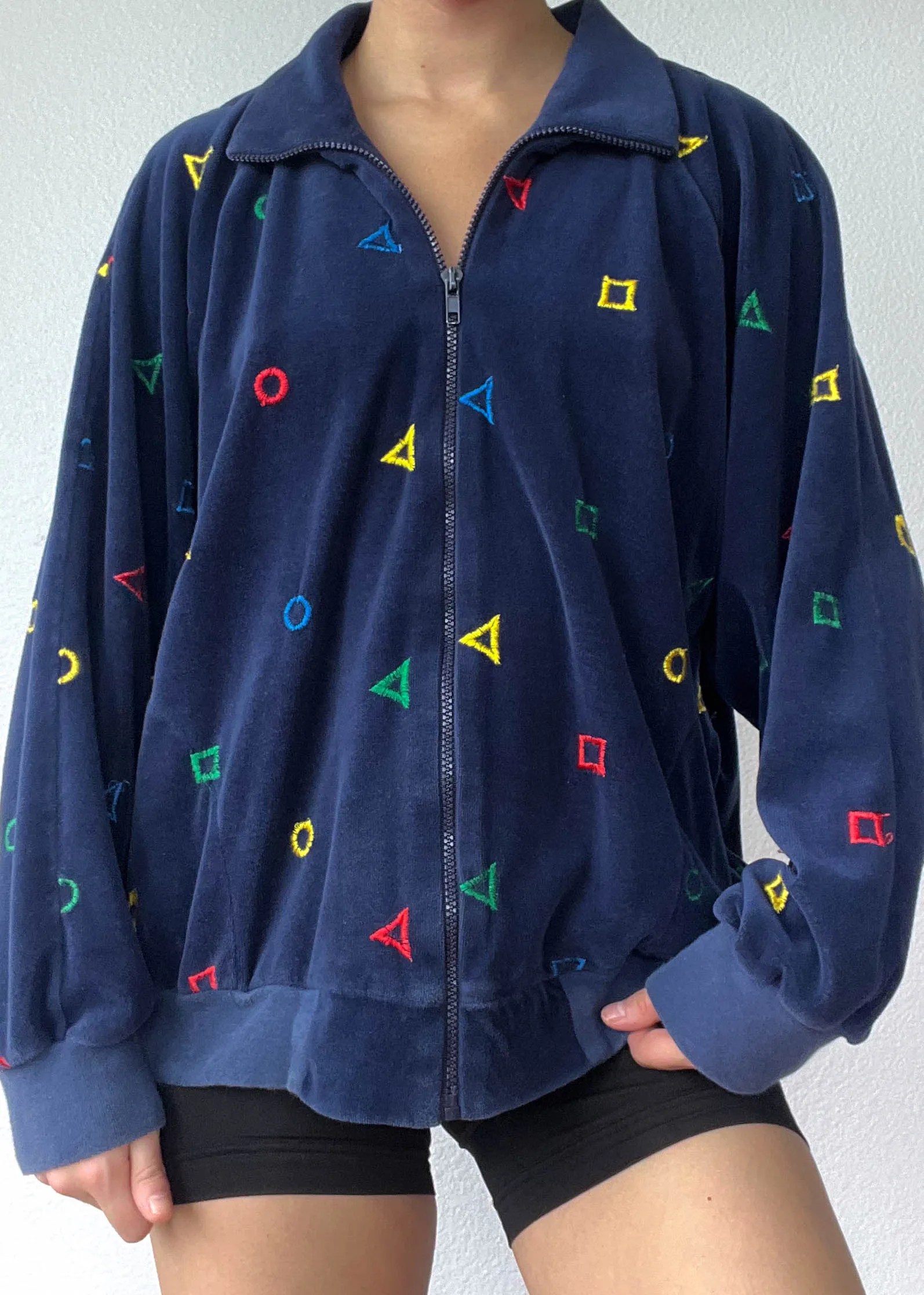 80's Rainbow Shapes Jacket (M-L)