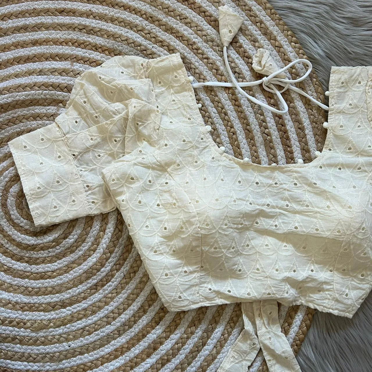 Beautiful Designer Pure Cotton Hakoba Blouse