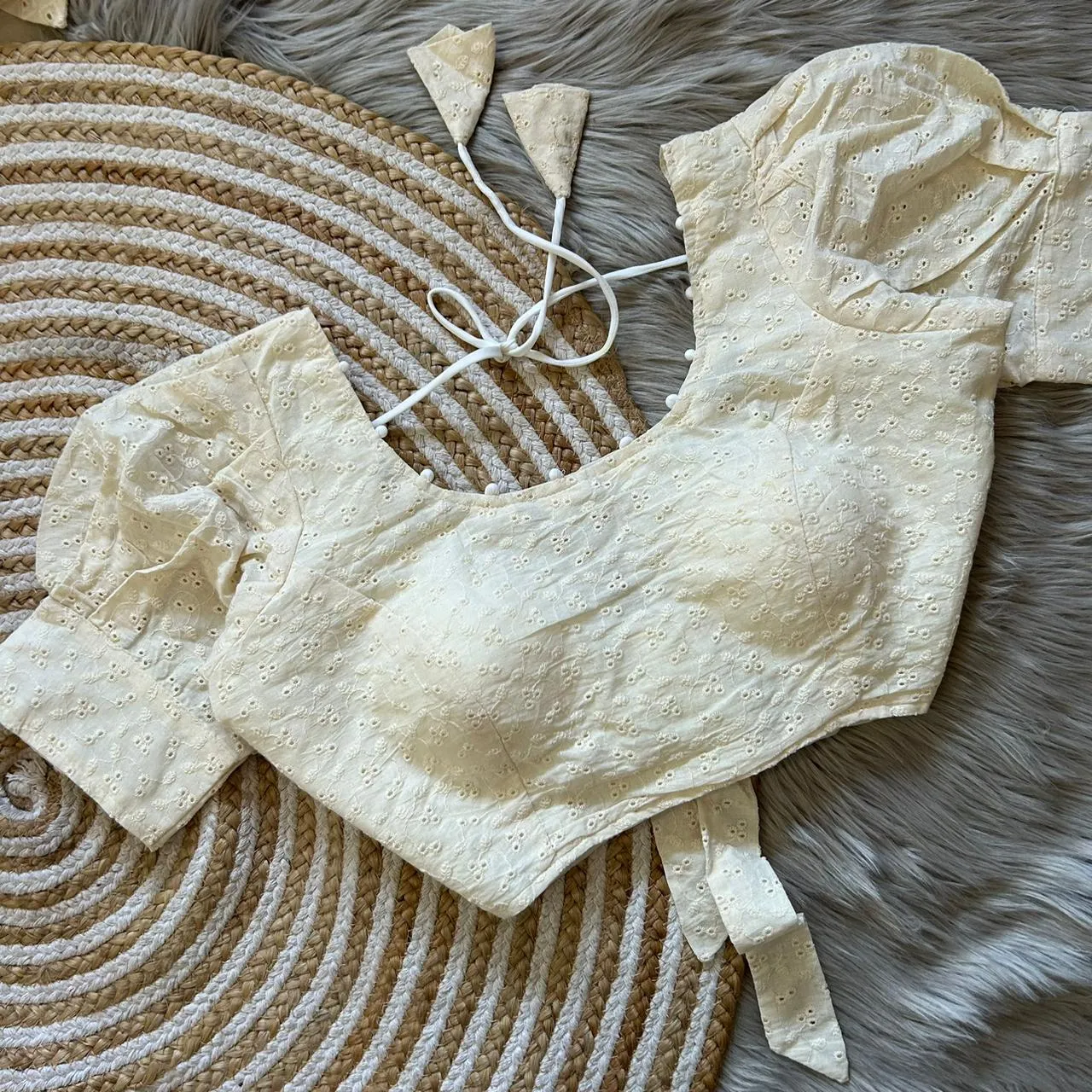 Beautiful Designer Pure Cotton Hakoba Blouse