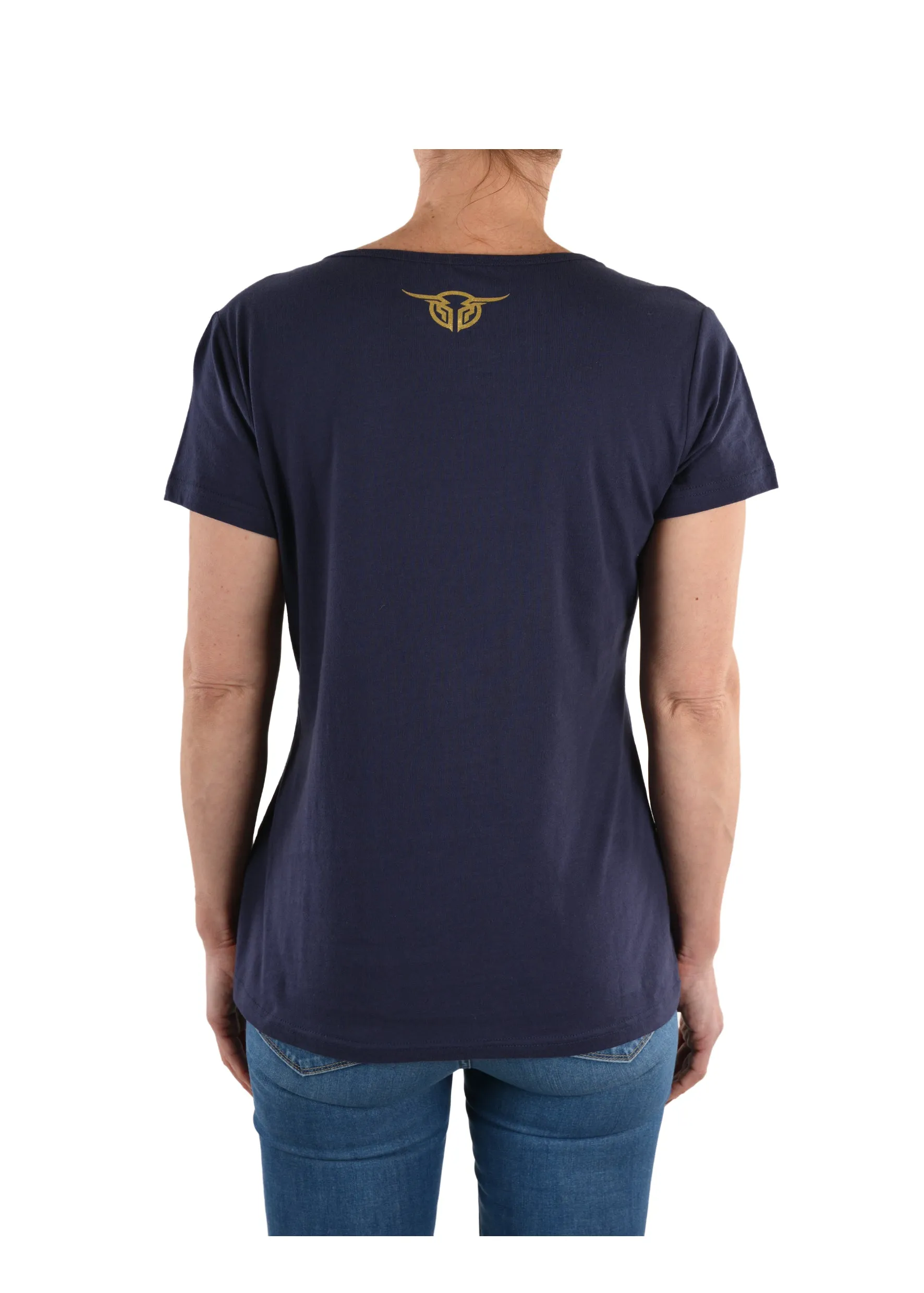 Bullzye Ladies code V-Neck Tee - B1S2502090 - On Sale