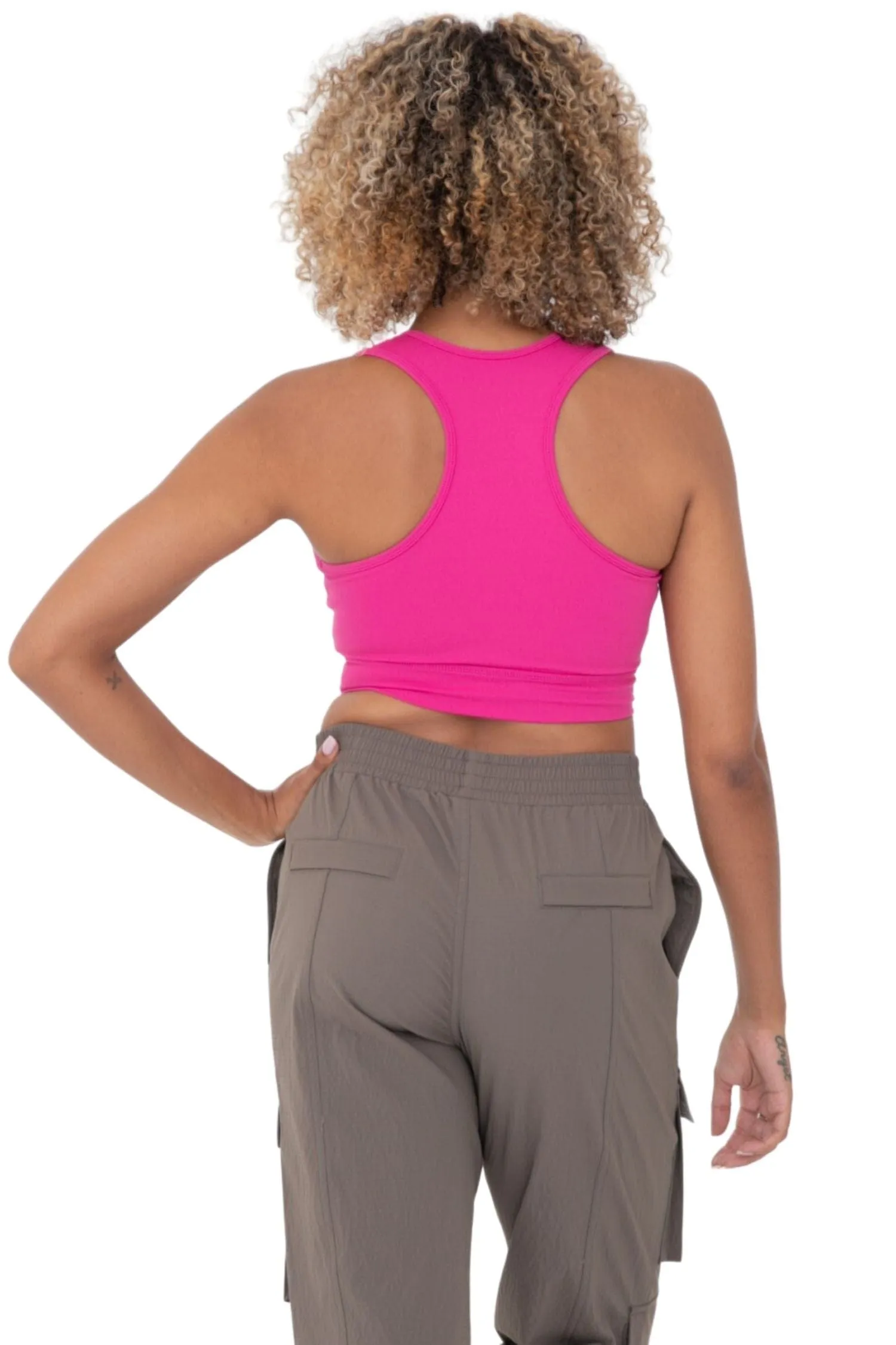 Crossover V-Neck Sports Bra