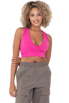 Crossover V-Neck Sports Bra