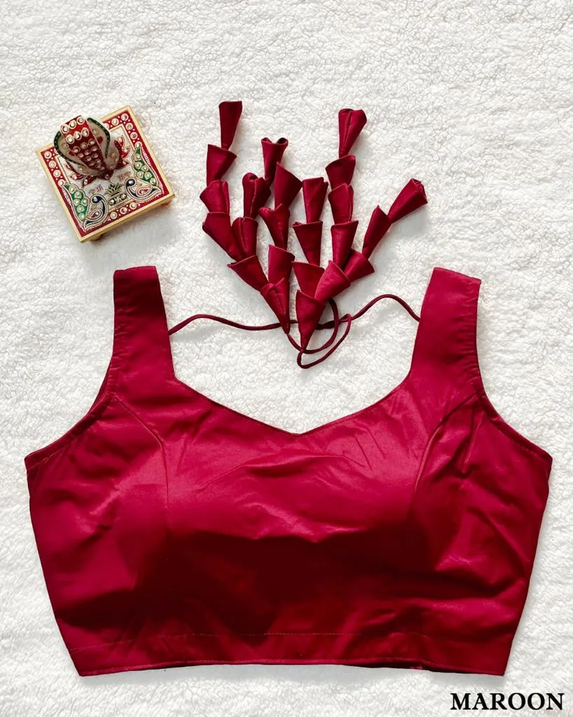 FANCY RAW SILK BLOUSE