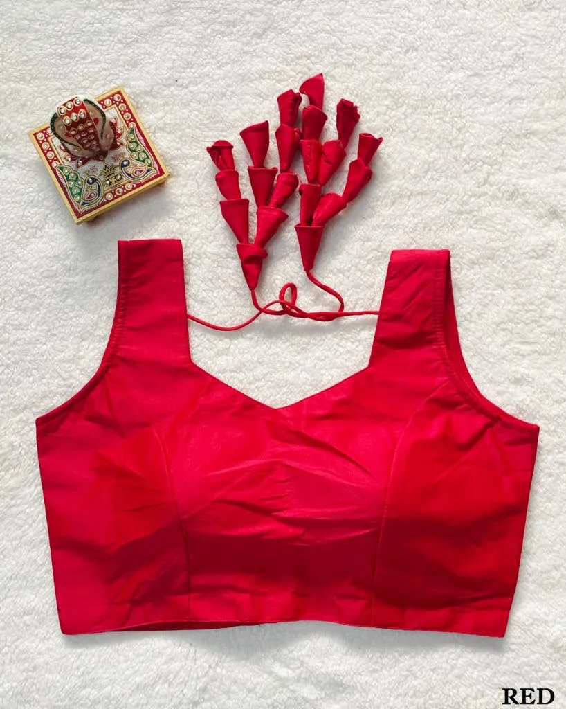 FANCY RAW SILK BLOUSE