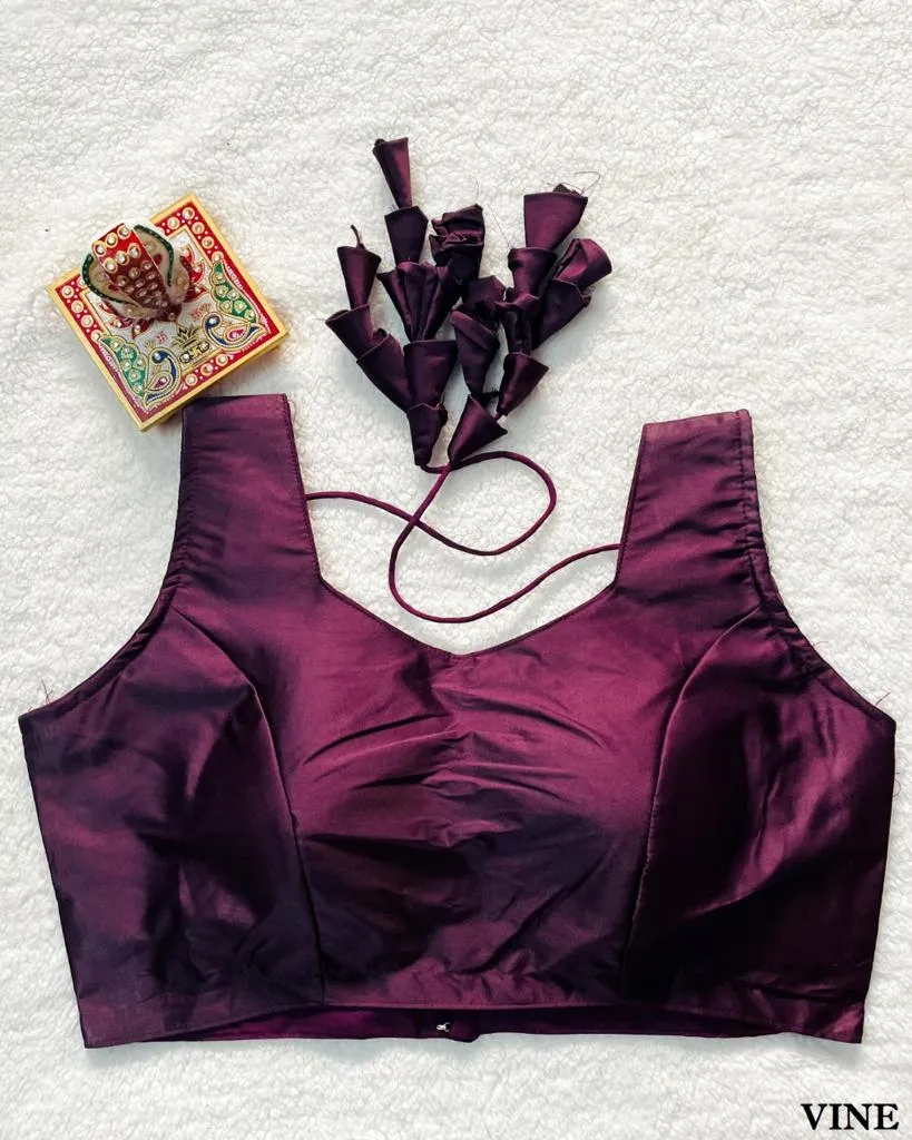 FANCY RAW SILK BLOUSE