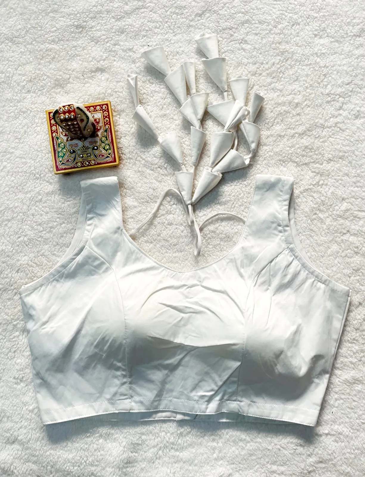 FANCY RAW SILK BLOUSE