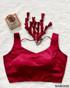 FANCY RAW SILK BLOUSE