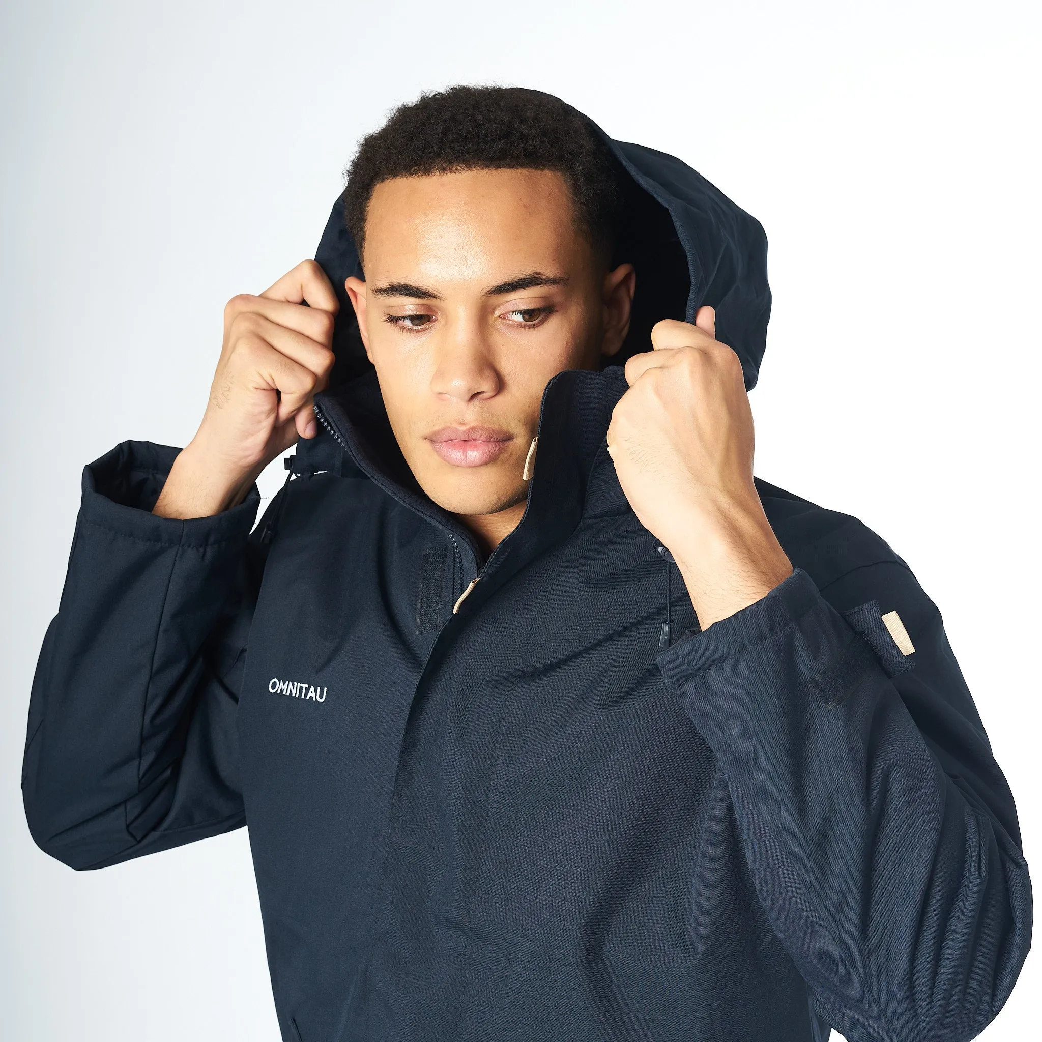 Omnitau Men's Team Sports Breathable Sideline Jacket - Navy