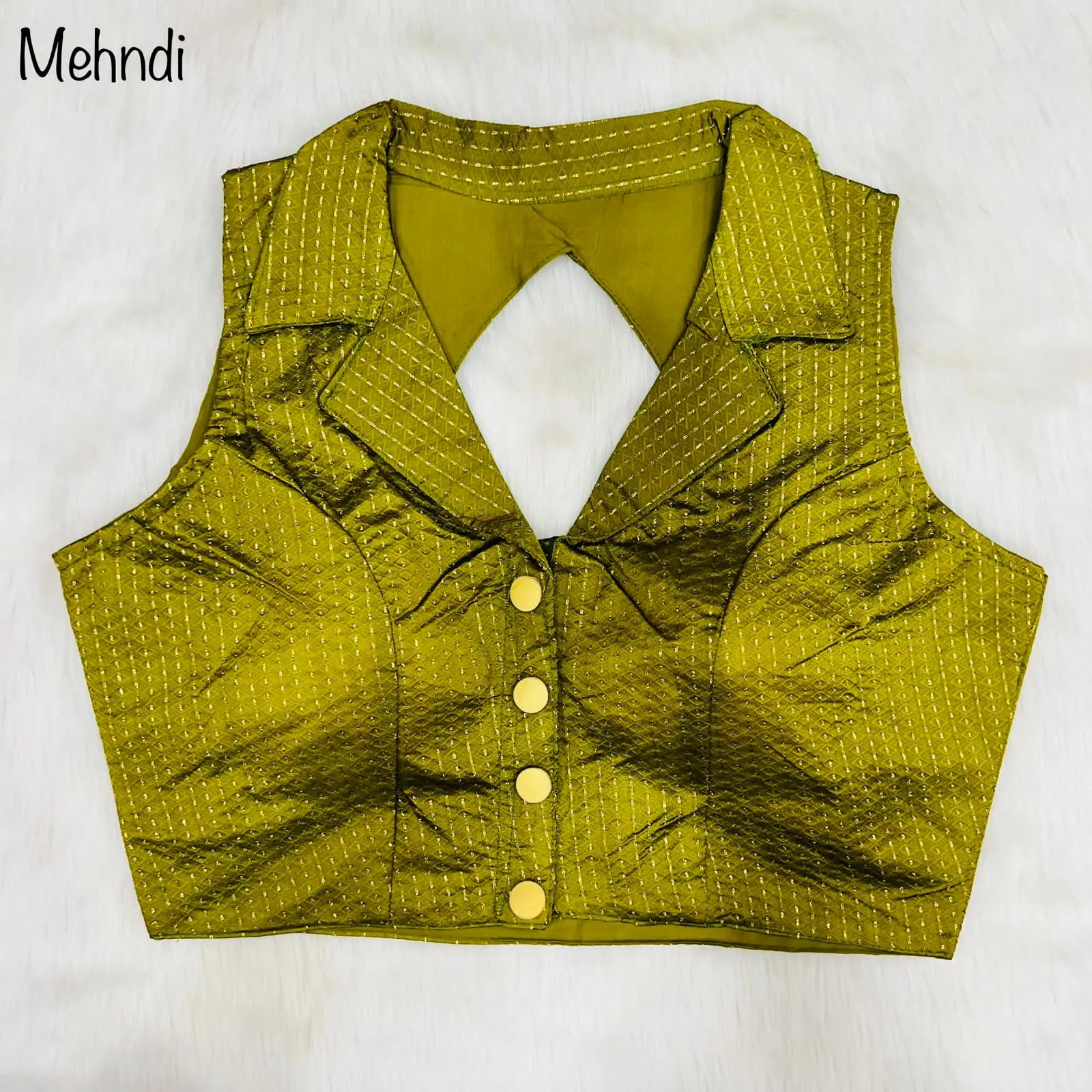 Party Wear Shirt Collar Blouse