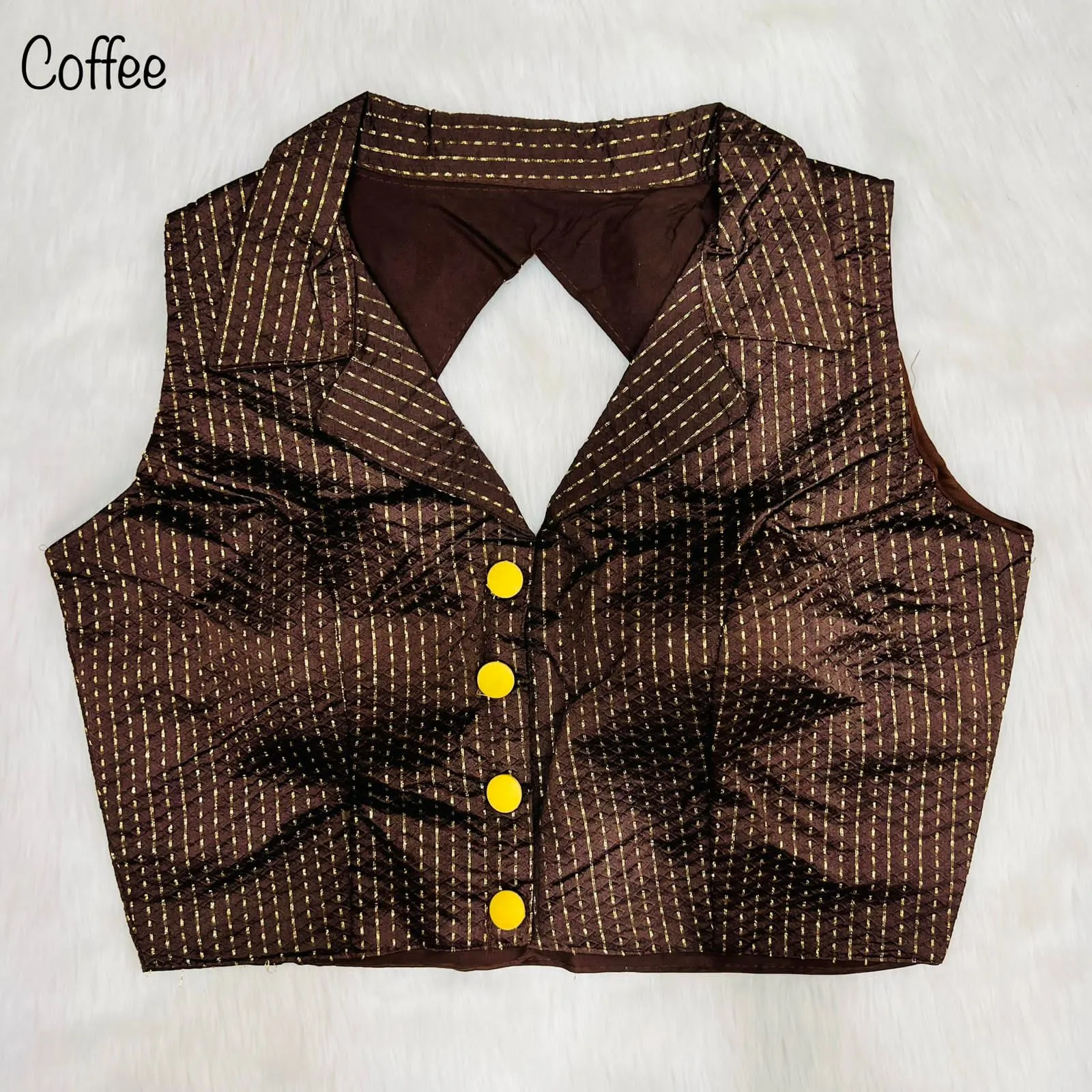Party Wear Shirt Collar Blouse