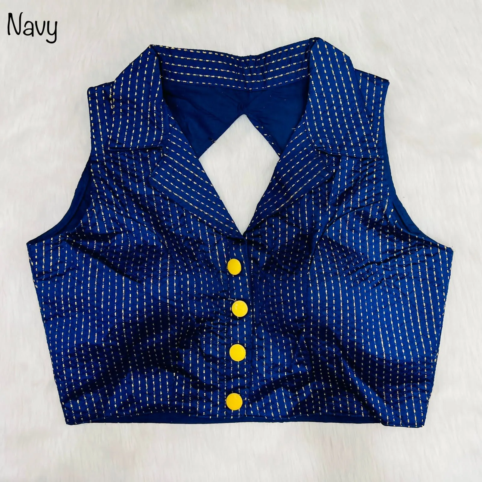 Party Wear Shirt Collar Blouse