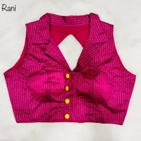 Party Wear Shirt Collar Blouse