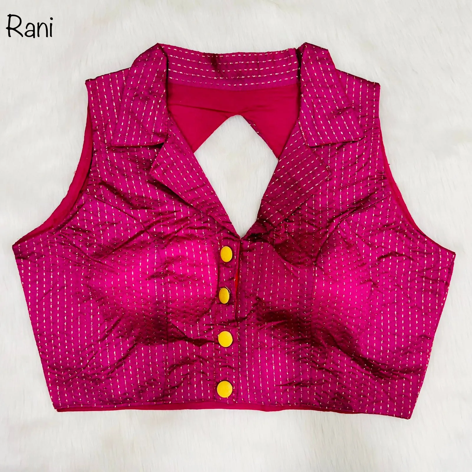 Party Wear Shirt Collar Blouse