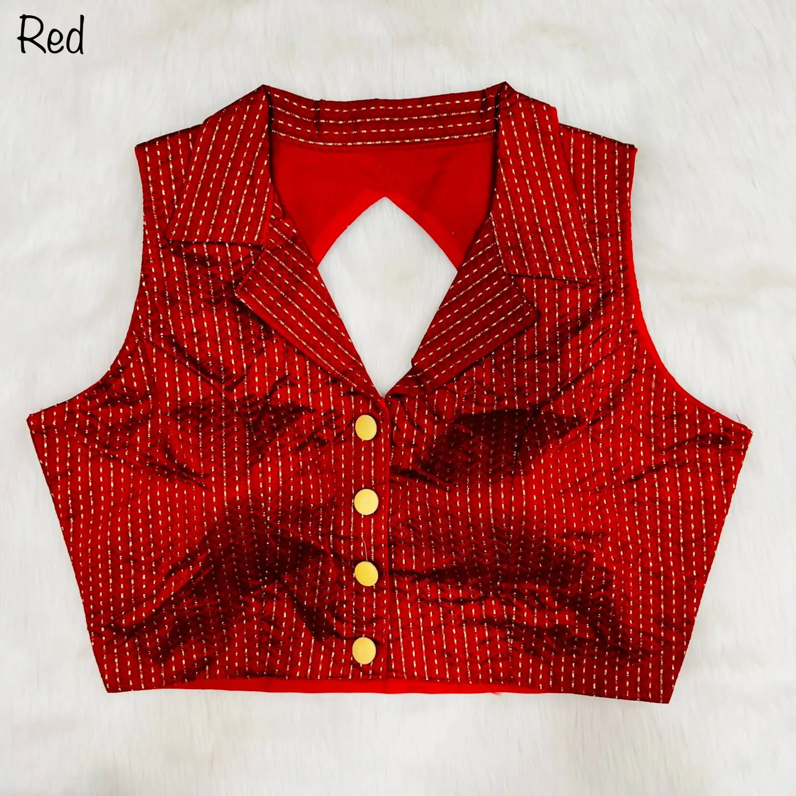 Party Wear Shirt Collar Blouse