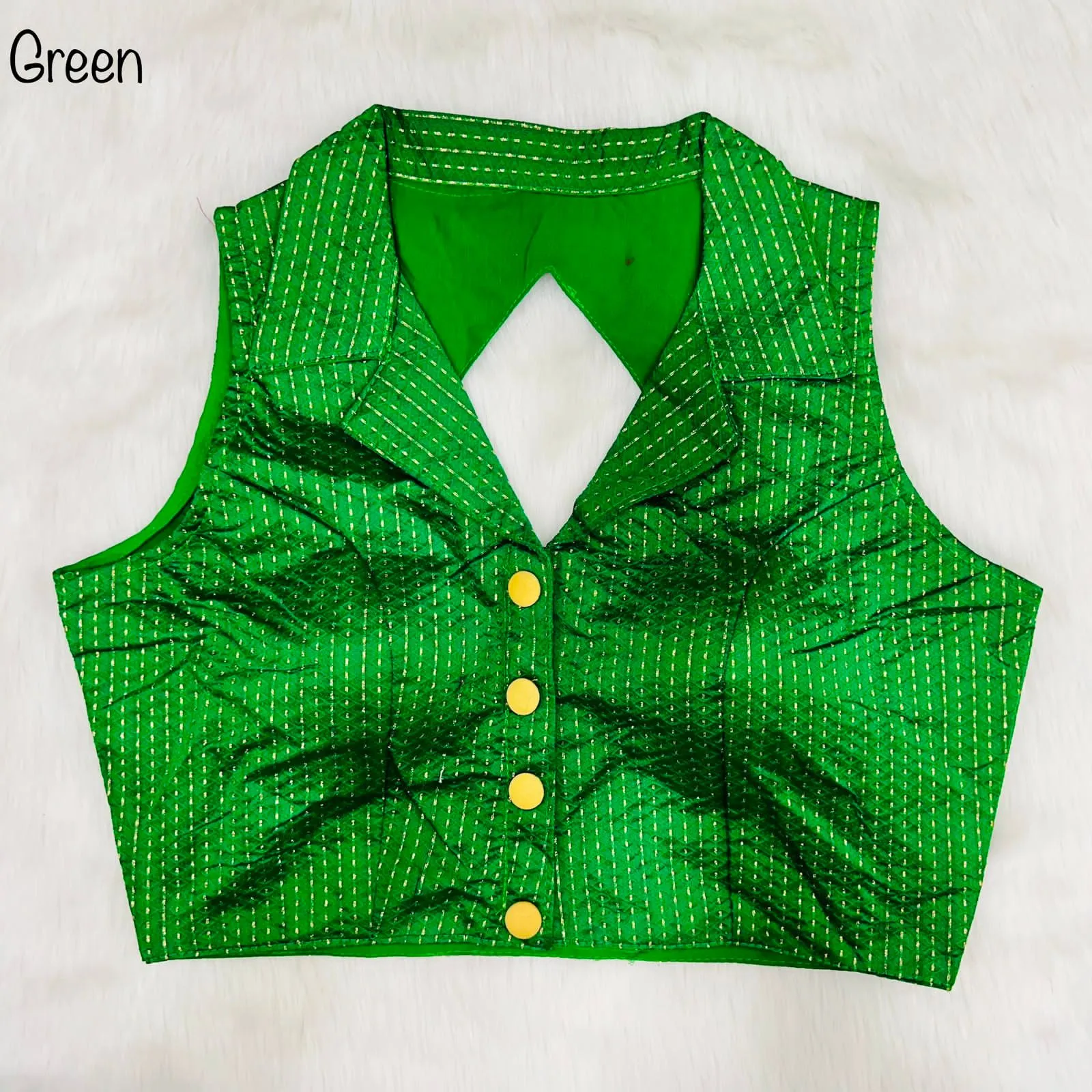 Party Wear Shirt Collar Blouse