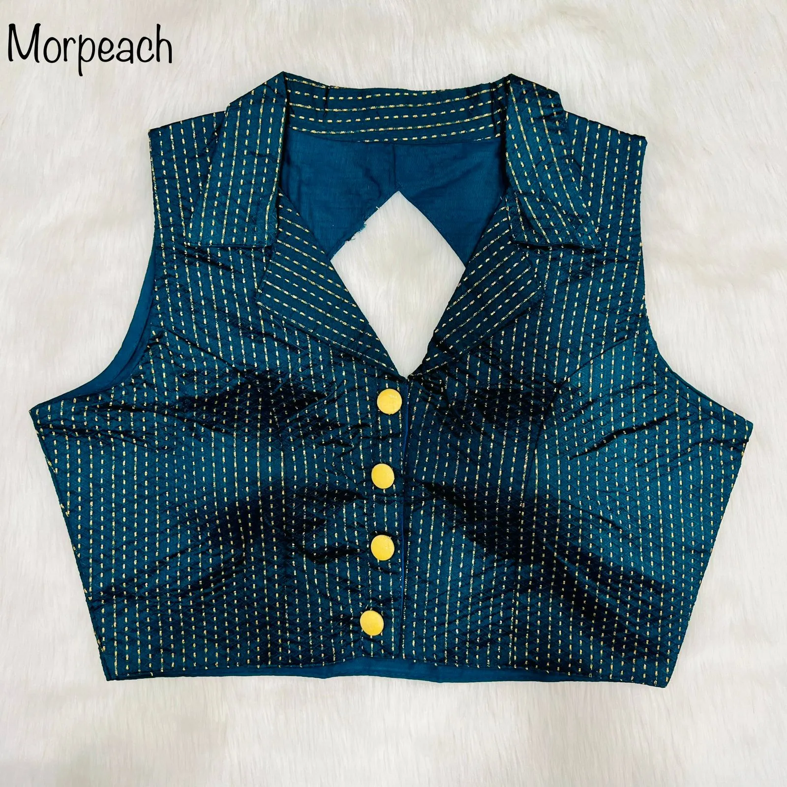 Party Wear Shirt Collar Blouse