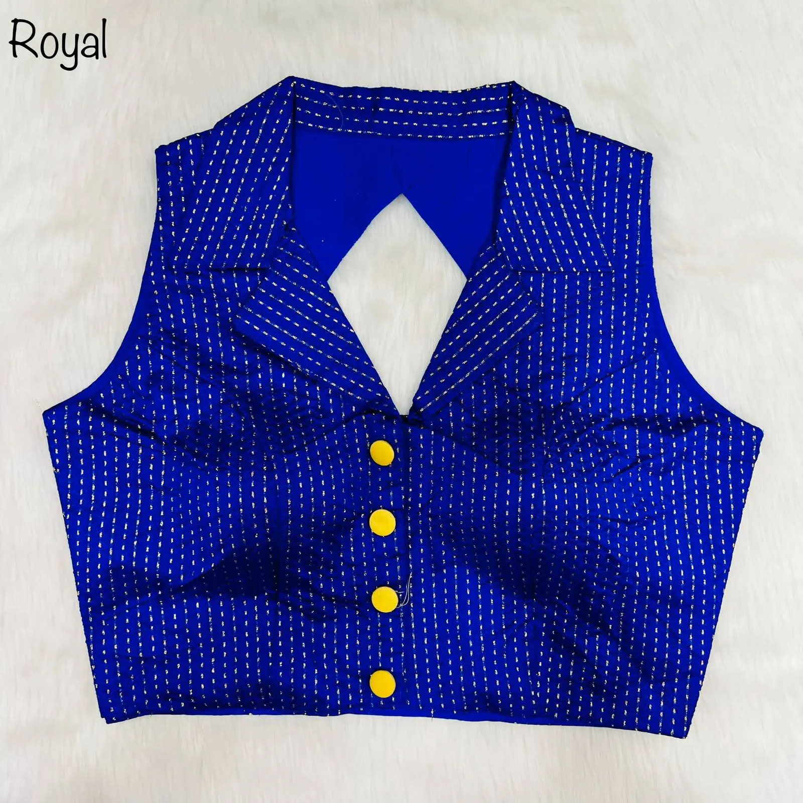 Party Wear Shirt Collar Blouse