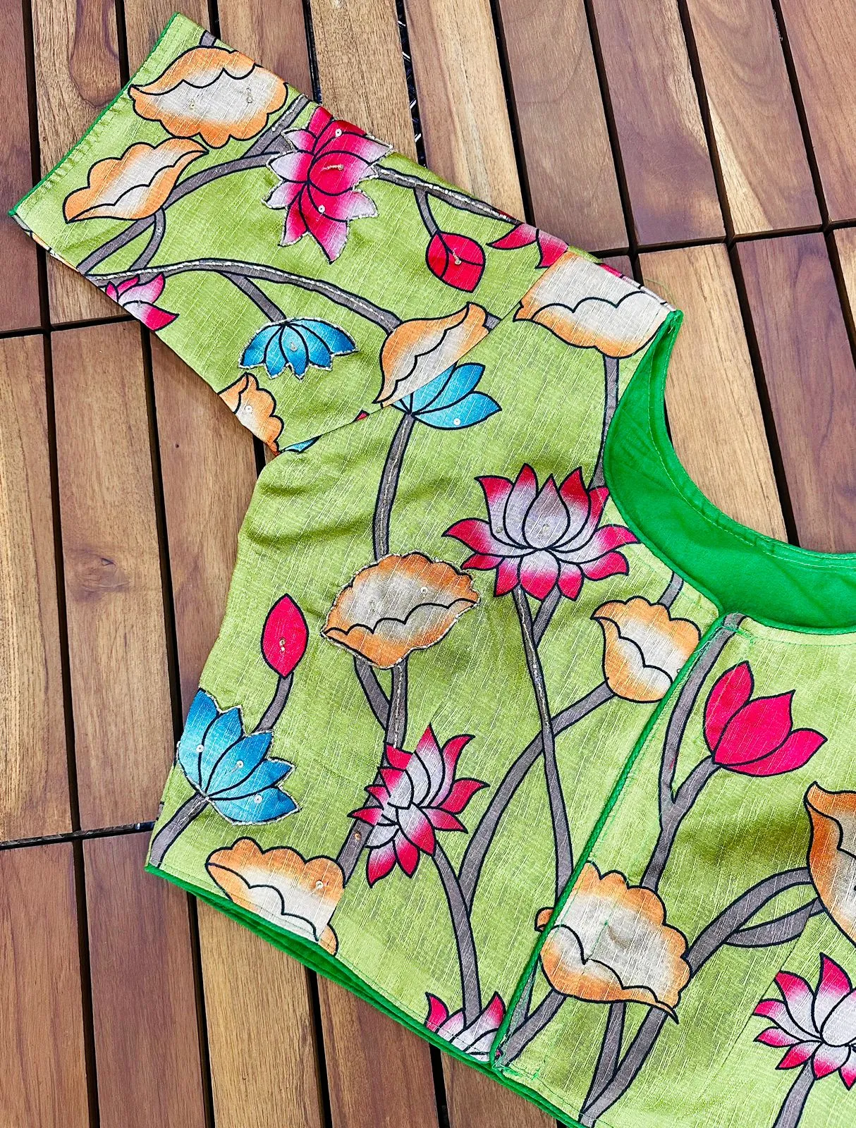 Pure Silk Hand Paint Blouse