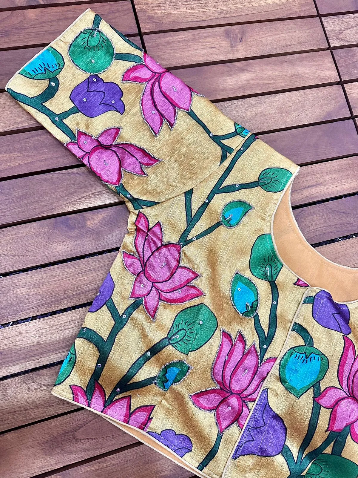 Pure Silk Hand Paint Blouse