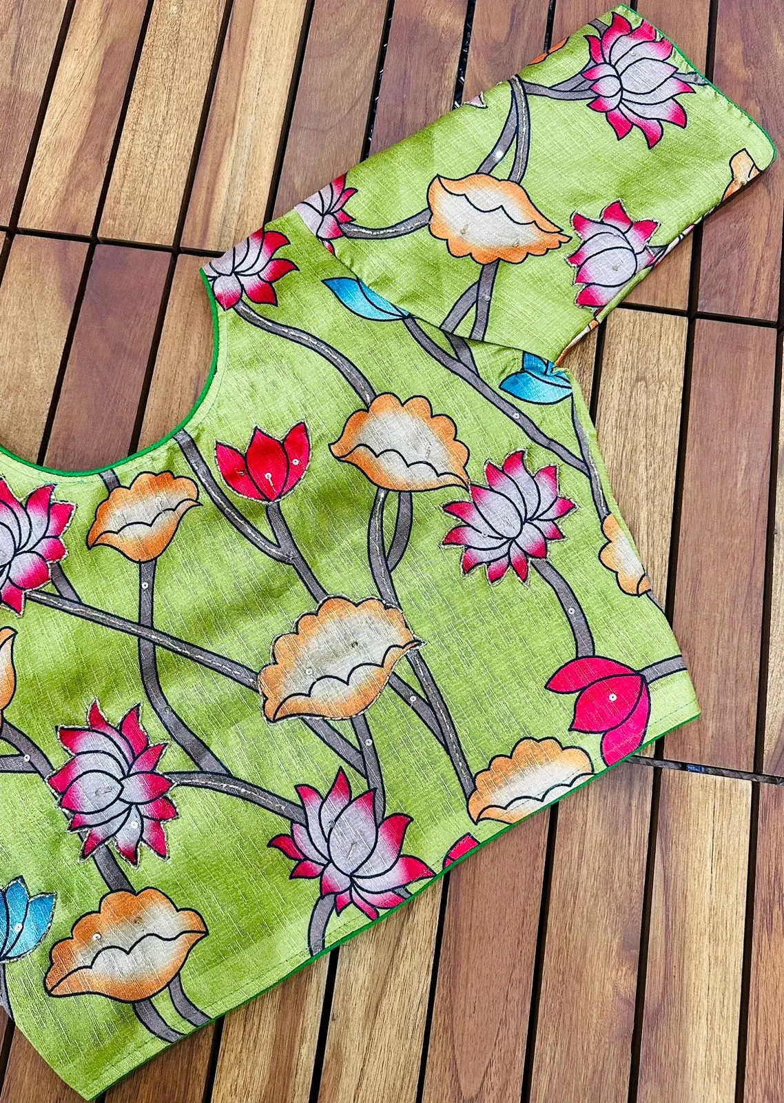 Pure Silk Hand Paint Blouse