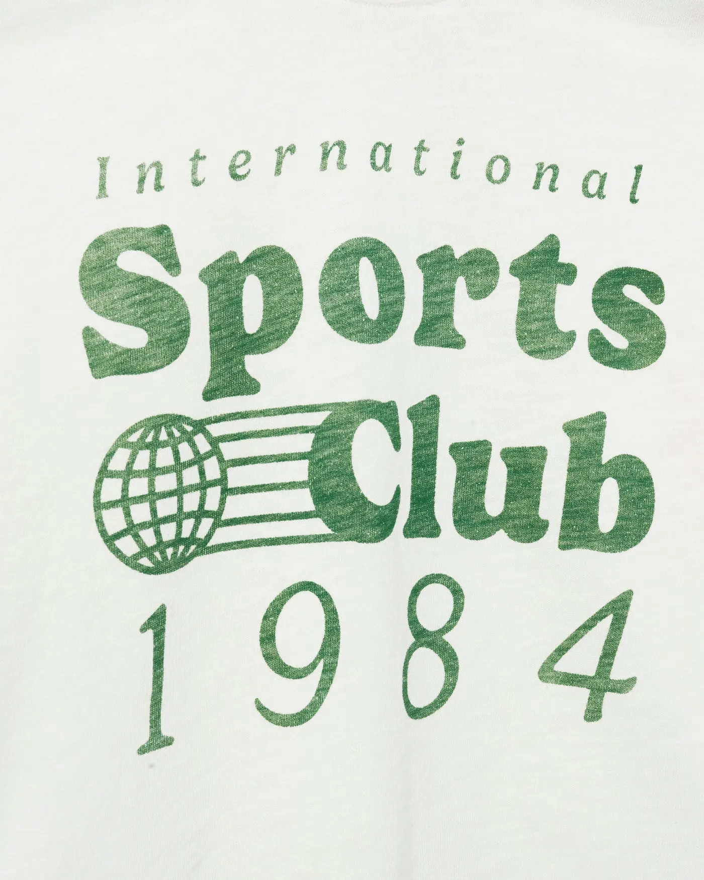 Women's International Sports Club 1984 Mock Neck Crop Tee